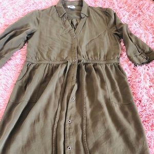 Button Down Dress w/ Pockets